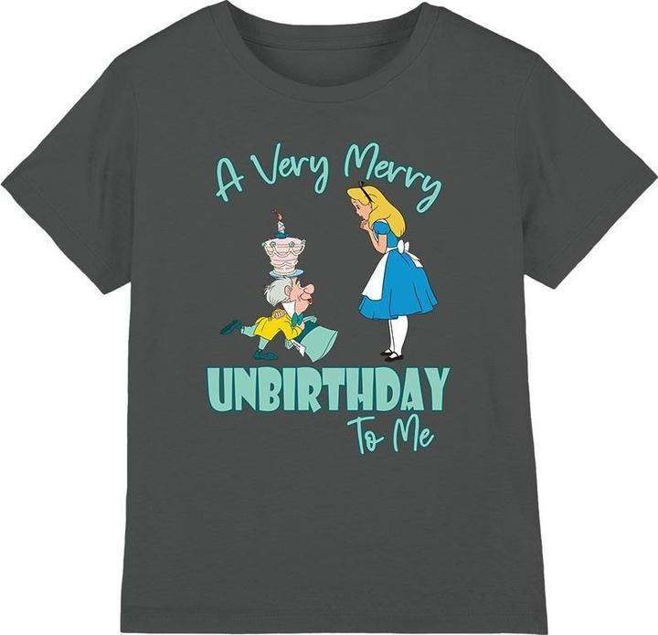 Immagine prodotto Alice In Wonderland Very Merry Unbirthday To Me Maglietta Bambini (104)