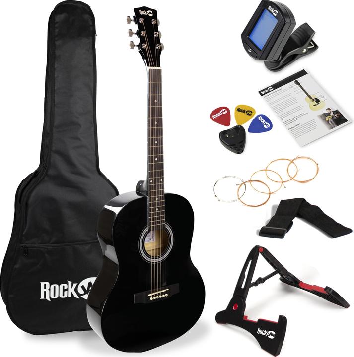 Image du produit PDT Guitare acoustique RockJam W-101 Black (Guitare acoustique)