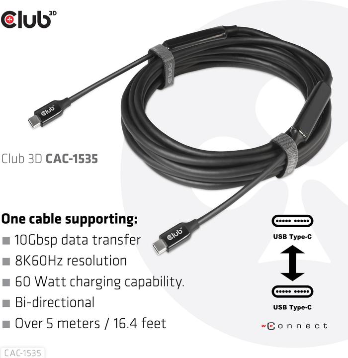 Produktbild Club 3D C – C (5.50 m, USB 3.2 Gen 2)