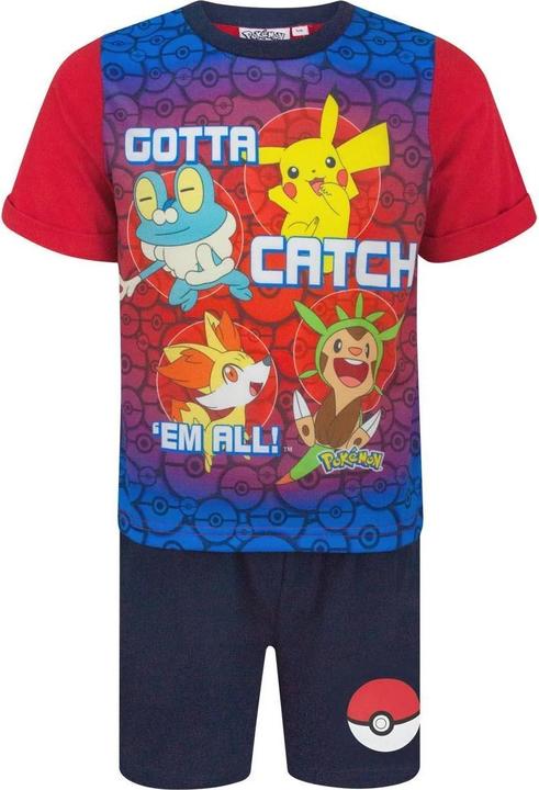 Immagine prodotto Pokémon Gotta Catch 'Em All! Completo Pigiama Corto Ragazzi (104)