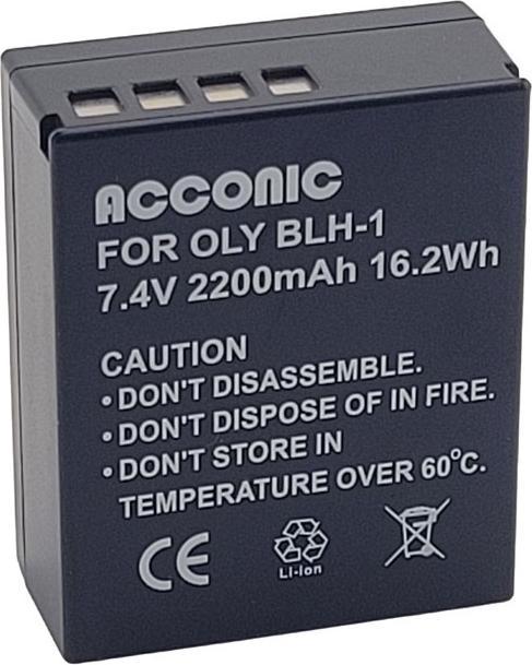 Image du produit Acconic Batterie entièrement décodée pour Olympus BLH-1 OM-D EM-1 Mark 2 EM-1 Mark II BLH-1 E-M1X (Batterie)
