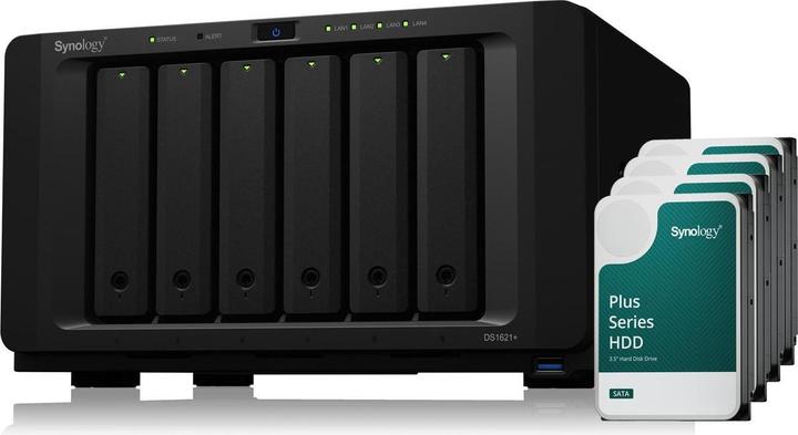 Produktbild Synology DS1621+ (6 x 12 TB, Synology HAT 33xx)