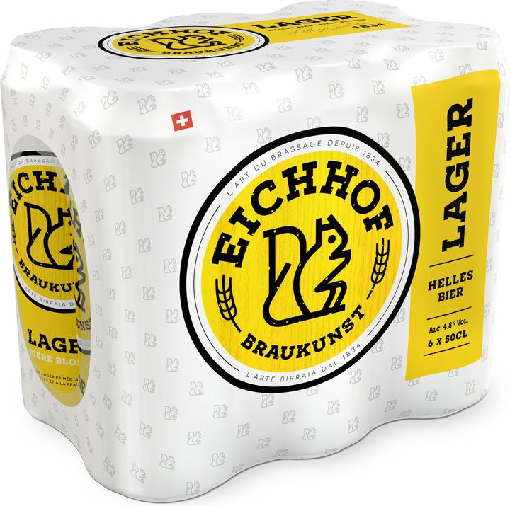 Actual product image Eichhof Lager 4.8% (6 x 50 cl)