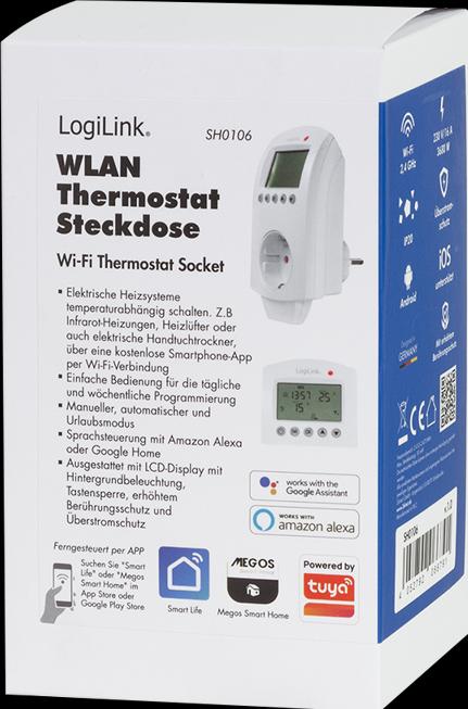 Produktbild LogiLink Smart Home Wi-Fi Thermostat Socket