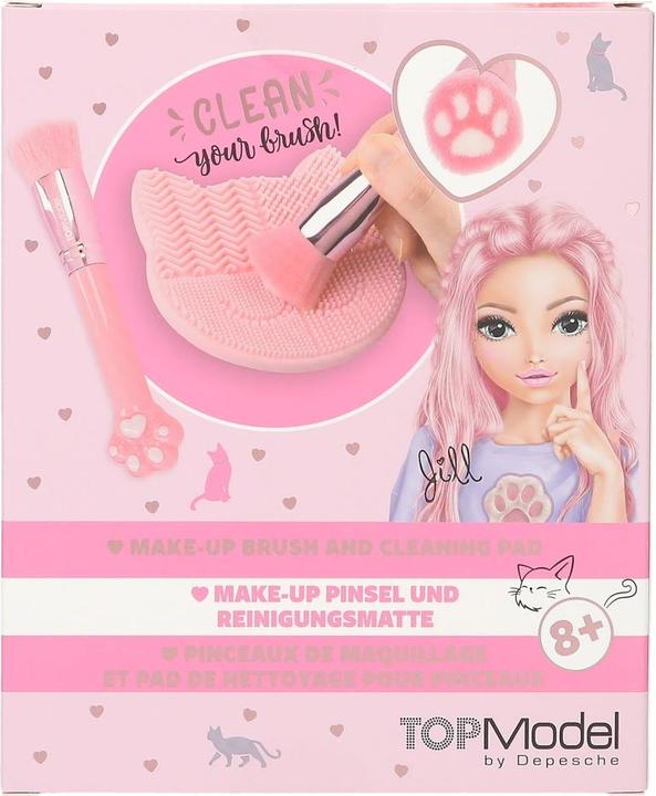 Produktbild Magni Depesche TOPModel Pflege Set BEAUTY and ME Make-Up Pinsel und Reinigungsmatte 2,6x13,1x16,6cm (Set)