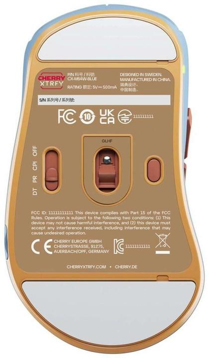 Produktbild CHERRY xtrfy M64 Wireless, Blue (Kabellos)