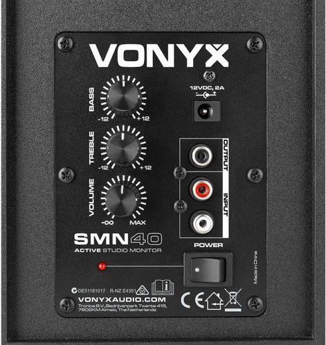 Produktbild Vonyx Studiomonitore SMN40B Paar Schwarz (Aktiv, Paar, 1x 100 W)