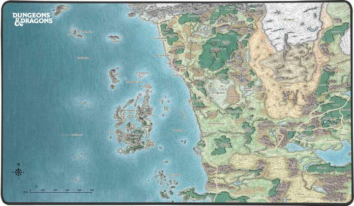 Actual product image Konix Dungeons + Dragons Faerun Map Mouse Pad XXL (XXL)