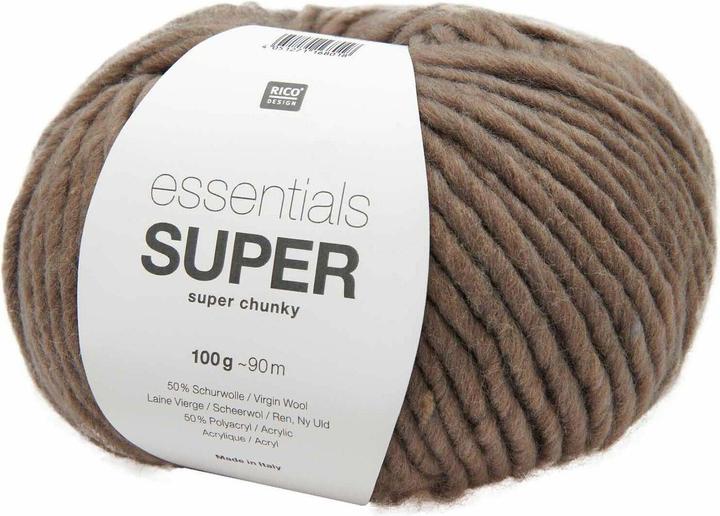 Actual product image Rico Design Wool Essentials Super Super Chunky 100 gr, Taupe (90 m)