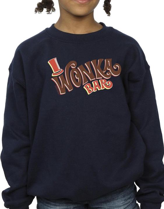 Actual product image Willy Wonka & the Chocolate Factory Girls Bar Logo Sweatshirt (116)