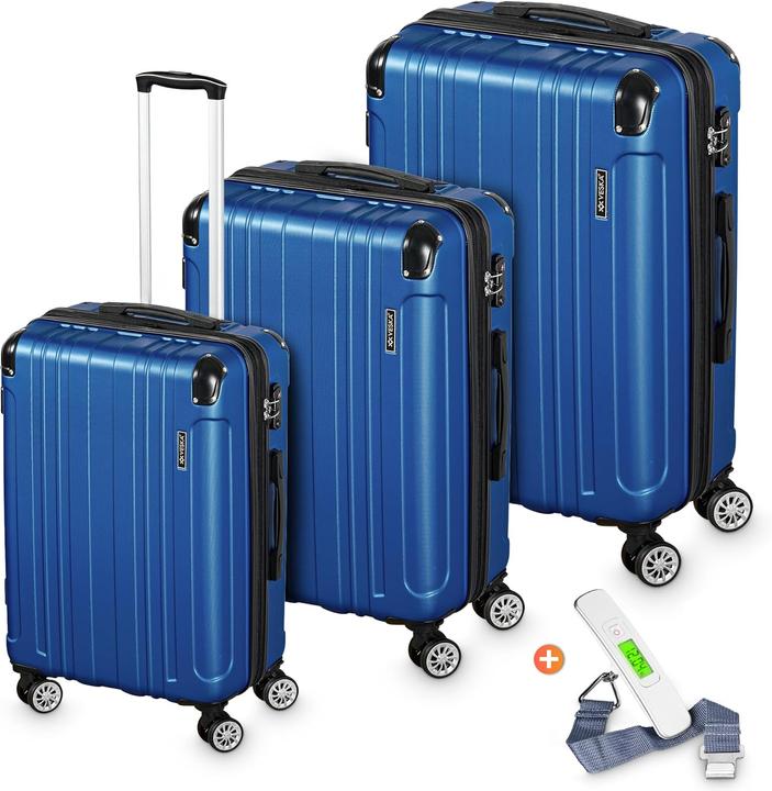 Produktbild Veska 3-teiliges Hartschalenkoffer-Set (Handgepäck (bis 50l), M (50 - 90l), L (90 - 115l))