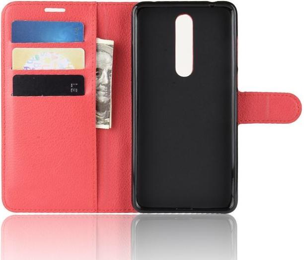 Actual product image MU Classic Litchi Leather Bookcover Series (Nokia 3.1 Plus)