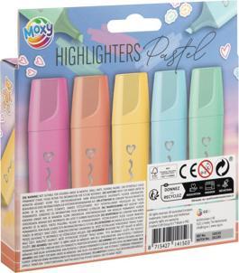 Actual product image Grafix 5 Textmarker Marker Pastell 12 X 17,5 Cm (5 x)