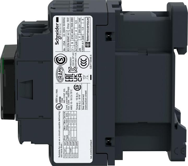 Image du produit Schneider Electric Contacteur 18A 230VAC