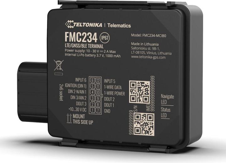 Productafbeelding Teltonika Telematics FMC150 4G Cat 1 GNSS/GSM/Bluetooth Tracker