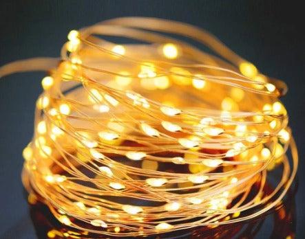 Produktbild Hermex 32m Gartenbeleuchtung Leuchtgirlande LED Solar-Lichterkette Warmweiss (32 m)