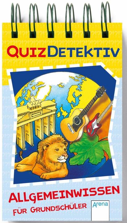 Immagine prodotto QuizDetektiv. Allgemeinwissen für Grundschüler (Tedesco, Bettina Gutschalk, Manfred Rohrbeck, 2015)