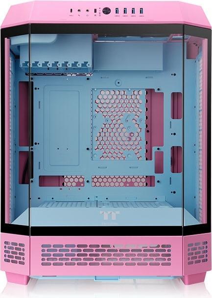 Actual product image Thermaltake The Tower 600 (pink, Tempered Glass x 3) (Mini-ITX, ATX, mATX)