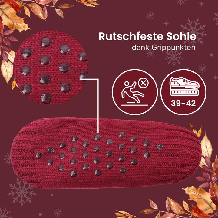 Image du produit Hermex Hausschuhe Gr. 39-42 Wintersocken Kuschelsocken Fuzzy-Socken Pantoffeln (39, 40, 41, 42)