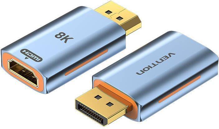 Actual product image Vention HDMI female - Display Port male adapter HFMH0 8K (blue) (0.10 m, HDMI)