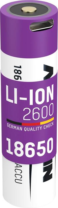 Immagine prodotto Ansmann Li-Ion 18650 (1 pz., 18650, 2600 mAh)