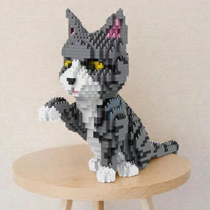 Actual product image Balody 16038 - Gray Cat (1300 pieces)