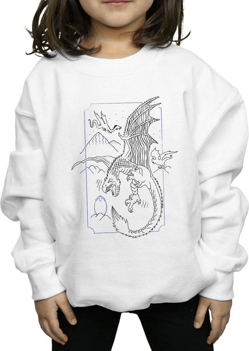 Immagine prodotto Dragon Line Art Felpa Ragazze (128)
