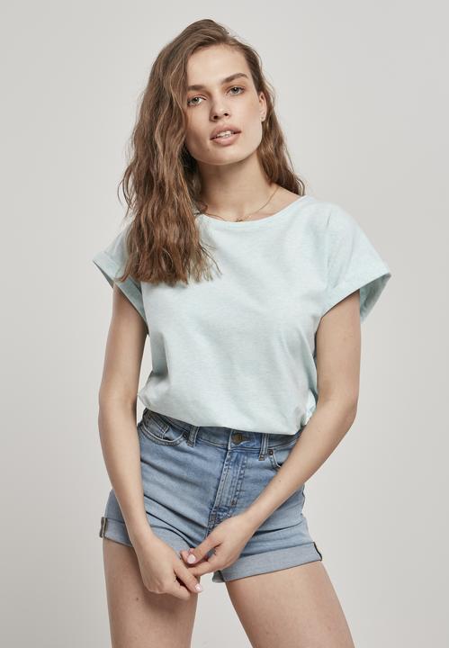 Actual product image Urban Classics Ladies Color Melange Extended Shoulder Tee (4XL)