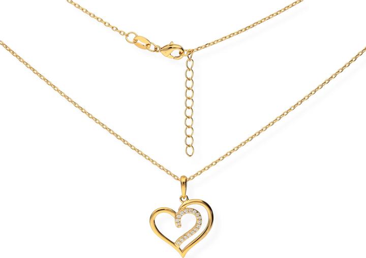Actual product image Carat Hearts (Brass Plaqué Or, 42 cm)