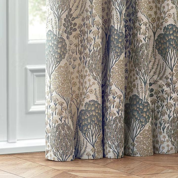 Immagine prodotto Wylder Ophelia Jacquard Floreale Tende con Piega a Matita (117 x 137 cm)