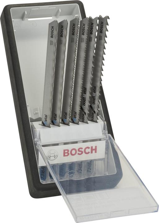 Image du produit Bosch Professional Zubehör Jeu de 6 lames de scie sauteuse Robust Line Metal Profile, queue en T