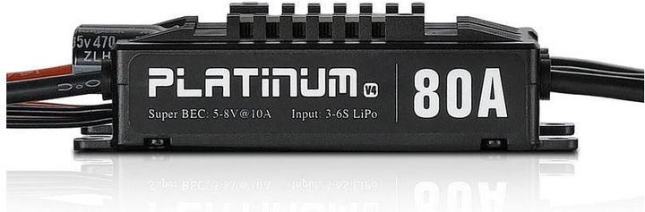 Actual product image Hobbywing Platinum Pro 80A V4 3-6s BEC 7A