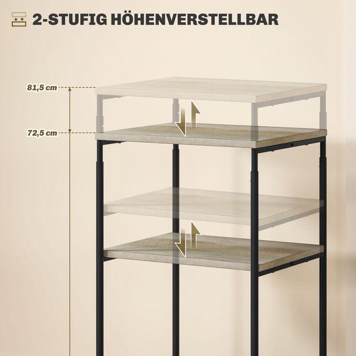 Actual product image Swisshandel24 Druckertisch mit Rolle, Druckerständer mit 3-Ebene, Druckerhalter, Druckerwagen