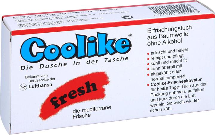 Immagine prodotto Coolike Fresh Erfrischungstücher ohne Alkohol (Lozione detergente, 357.84 ml)