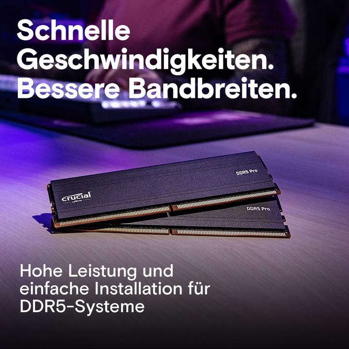 Produktbild Crucial Pro (2 x 64GB, 5600 MHz, DDR5-RAM, U-DIMM)