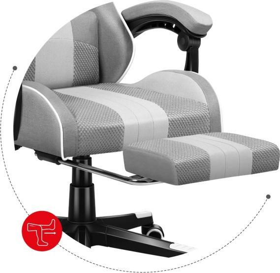 Productafbeelding Huzaro FORCE 4.7 WHITE MESH Gaming Stoel