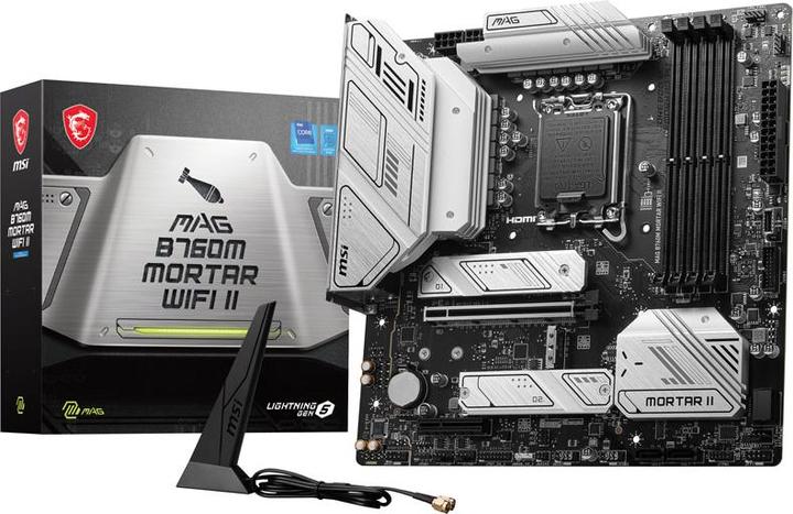 Actual product image MSI MAG B760M MORTAR WIFI II (LGA 1700, Intel B760, mATX)