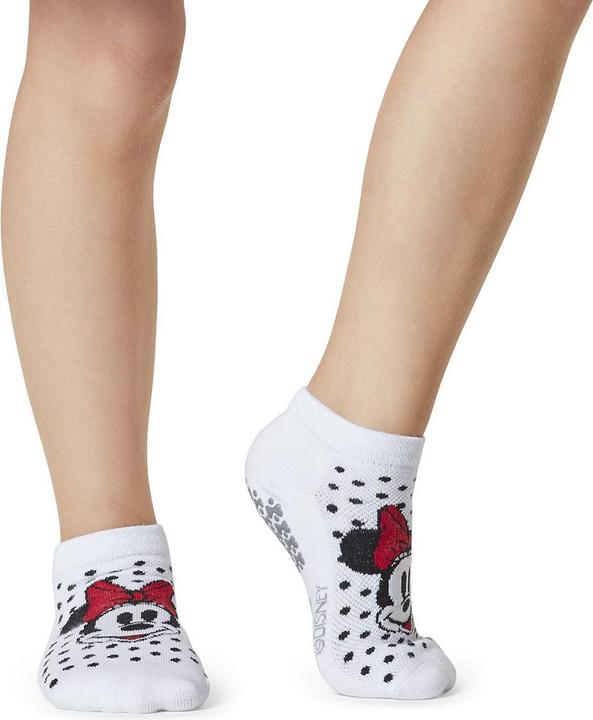 Actual product image Tavi Noir Training Socks Disney Grip Kids Low Rise M, Minnie Pack (pack of 2, M/L)