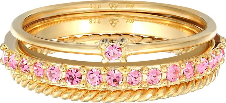 Immagine prodotto Elli Anello con cristalli pastello multicolore in argento 925 (54, 925 Argento)