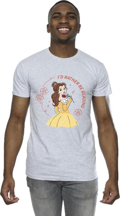 Immagine prodotto Disney Maglietta uomo La Bella e la Bestia - Preferirei Leggere (XL)