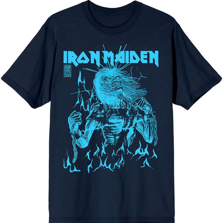 Actual product image Iron Maiden Unisex Adult 50 Life After Death Flames T-Shirt (S)