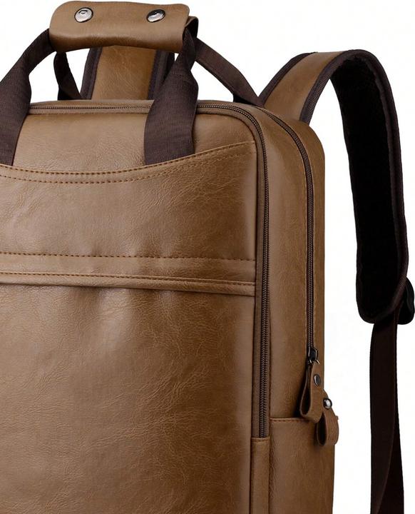 Produktbild Only-Bags.Store PU-Leder wasserdicht grosse Kapazität Tasche, Computer-Rucksack, Business Travel mehrfarbige