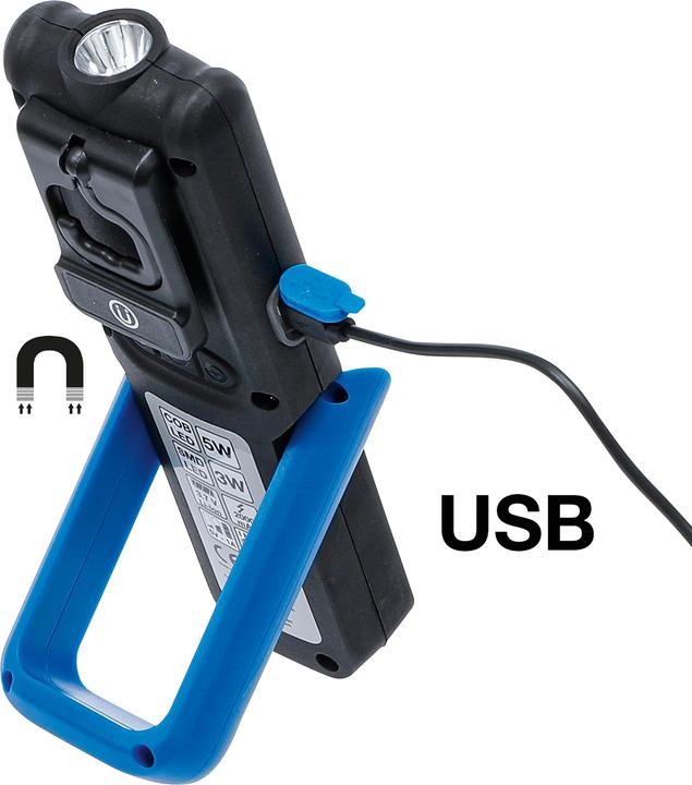 Actual product image BGS COB-LED Work Lamp foldable
