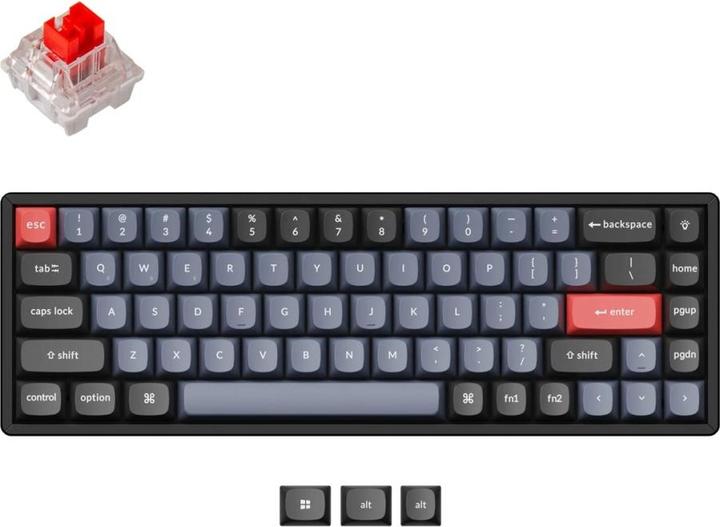 Produktbild Keychron Key K6Pro 65% Alu RGB Key Red H K6P-J1-DE (DE, Kabellos)