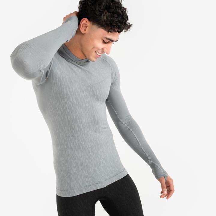 Immagine prodotto Kipsta Maglia funzionale da calcio da donna/uomo a maniche lunghe - Keepdry grigio (XS)