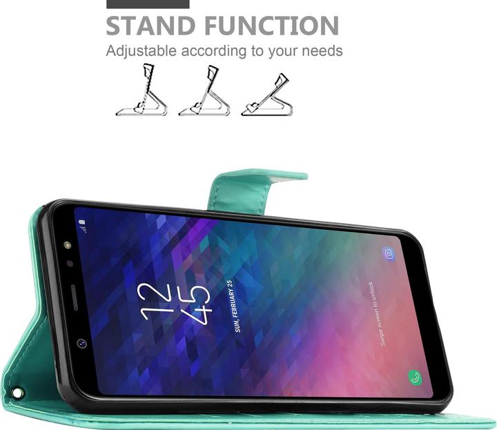 Image du produit Cadorabo Couverture du livre de fleurs (Samsung Galaxy A6+)
