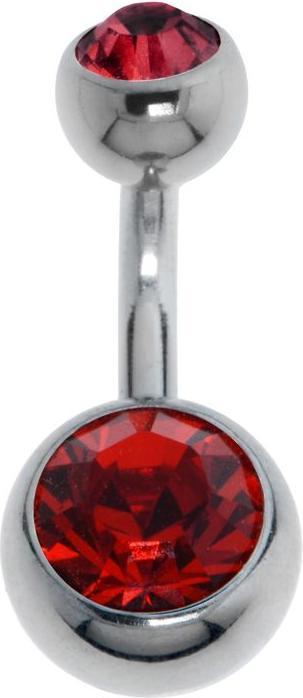 Actual product image Bijouteria Bellypiercing (Stainless steel, Zirconia)