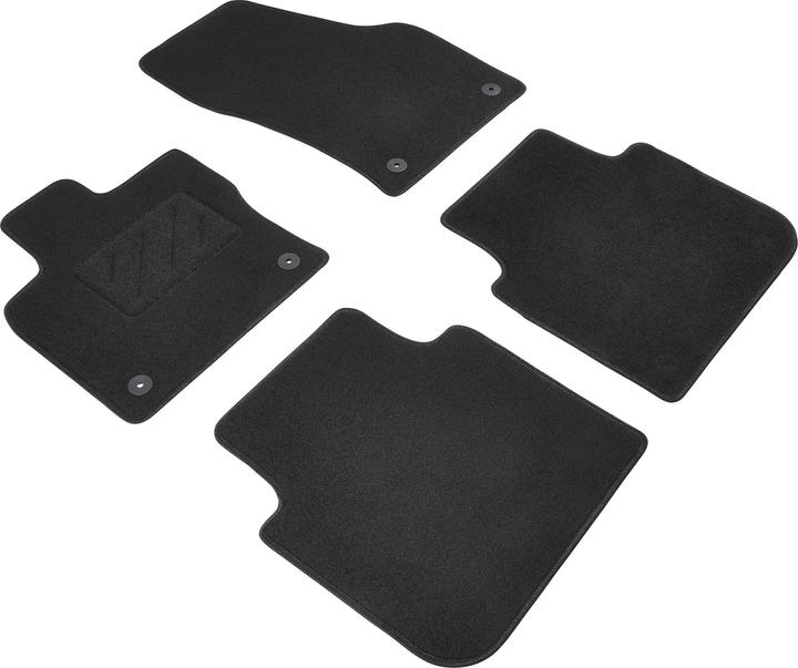 Walser Floor mats for Skoda Kodiaq 10/2016-Today (2 front mats + 2 rear mats)
