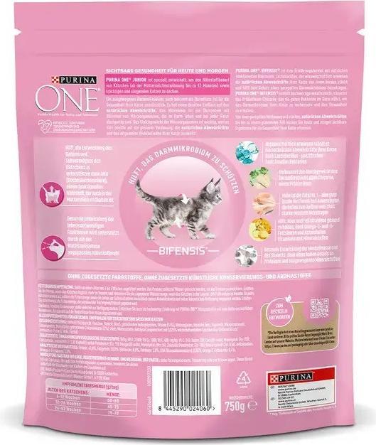 Immagine prodotto Purina ONE Pollo integrale Junior (Junior, 1 pz., 750 g)