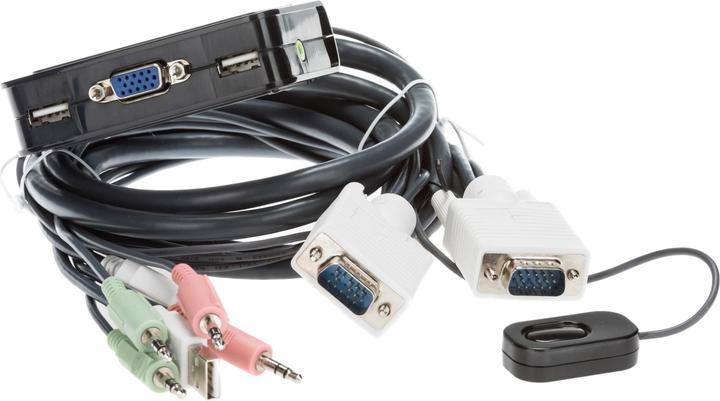 Actual product image LevelOne KVM-0223, 2-Port KVM Switch, VGA, Audio, USB